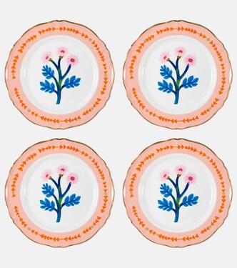 Botanica set of 4 porcelain dinner plates | Bitossi