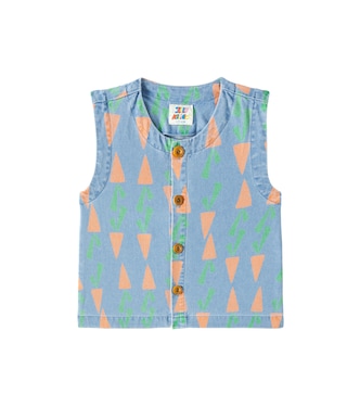 Carrot denim vest | Jellymallow