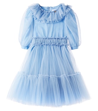 Ruffled tulle dress | Monnalisa