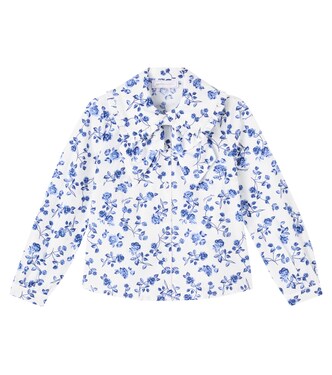 Floral cotton shirt | Monnalisa