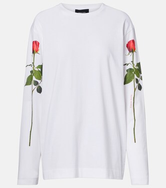 Printed cotton jersey T-shirt  | Simone Rocha