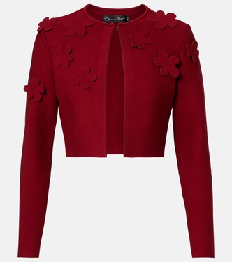 Floral cropped cardigan | Oscar de la Renta