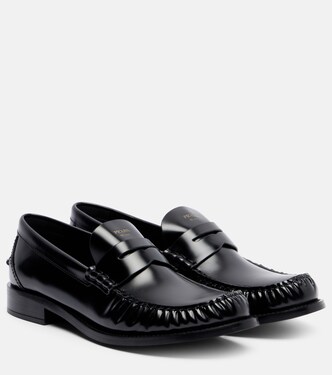 Leather penny loafers | Prada