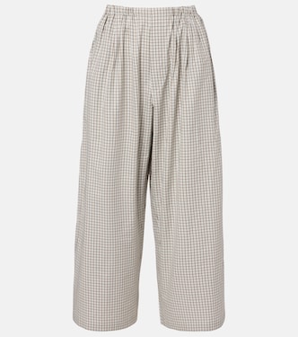 White Label Meadow checked cotton wide-leg pants | Proenza Schouler