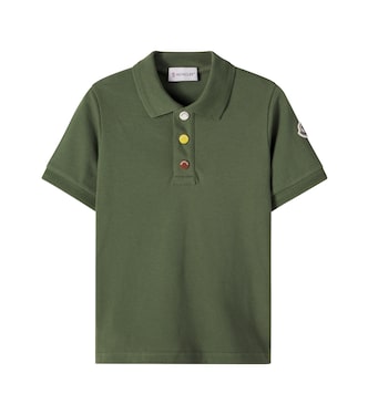 Cotton piqué polo shirt | Moncler Enfant
