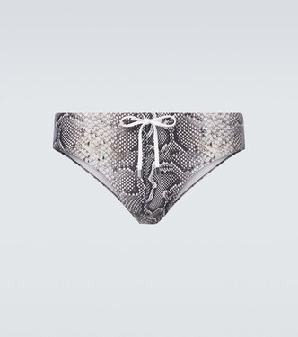 Snake-print swim briefs | Tom Ford