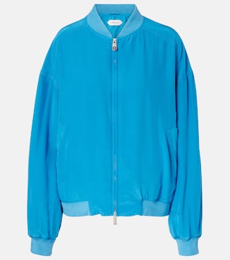 大廓形真丝府绸束腰夹克 | Versace