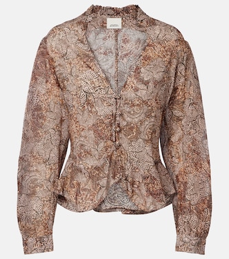Celeny printed cotton voile blouse | Isabel Marant
