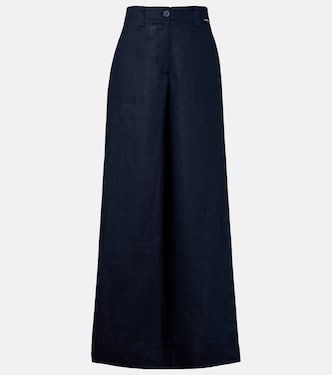 Serena linen wide-leg pants | Melissa Odabash