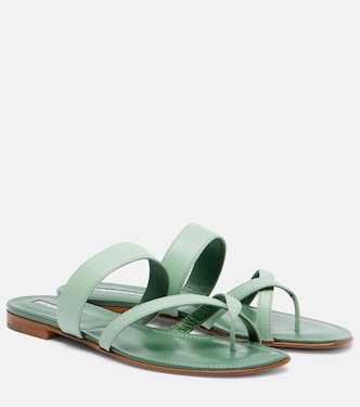 Sandalen Susaflat aus Leder | Manolo Blahnik