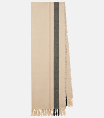 Cadia cotton and linen scarf | The Row
