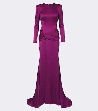 Robe aus Satin-Crêpe | Alex Perry