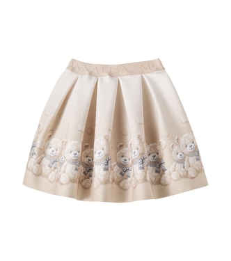 Pleated printed skirt | Monnalisa