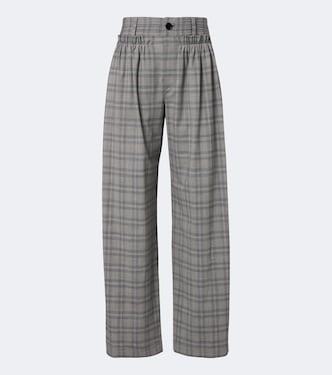 Pantaloni Mayera in misto lana a quadri | Isabel Marant