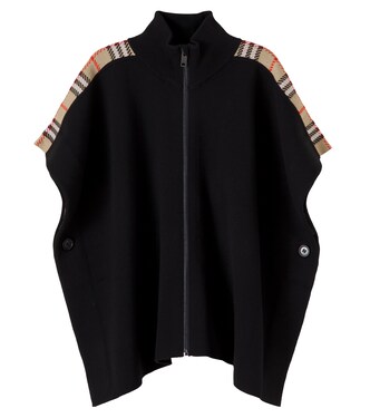 羊毛混纺披肩 | Burberry Kids