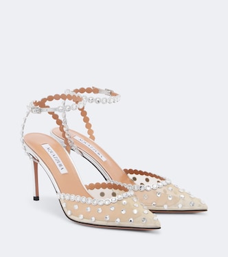 Tequila embellished mesh pumps | Aquazzura