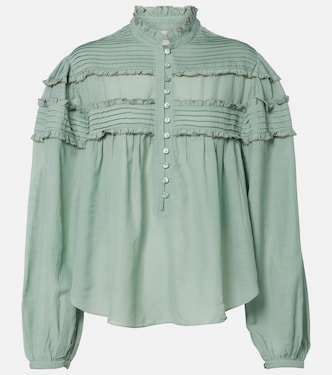 Doana cotton-blend ruffled blouse | Marant Etoile