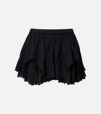 Layale embroidered cotton shorts | Marant Etoile