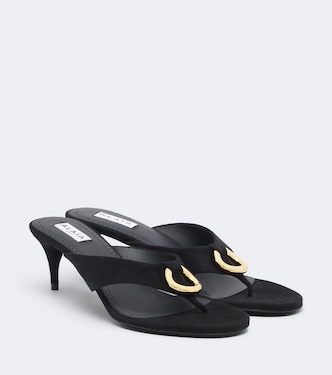 Infra suede thong sandals | Alaïa