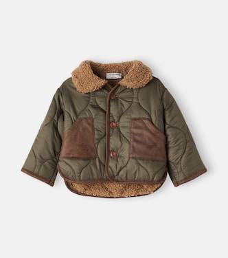 Baby Wattierte Jacke Emerald mit Teddy | 1 + in the Family