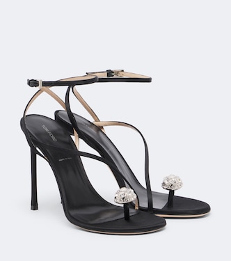 Sandales en satin à cristaux | Tom Ford