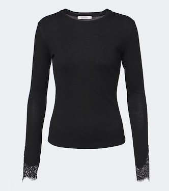 Top Pure Sleekness aus Baumwolle mit Spitze | Dorothee Schumacher