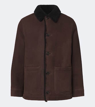 Shearling-lined suede jacket | Yves Salomon