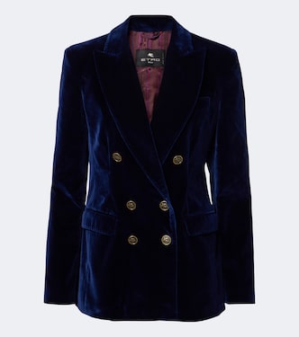Double-breasted cotton velvet blazer | Etro