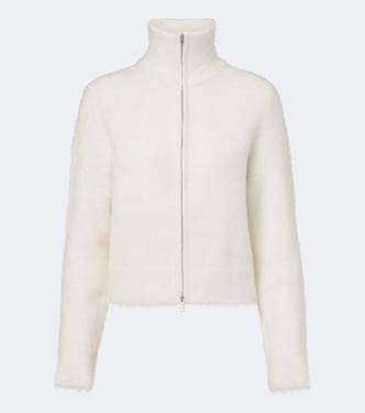 Wool and alpaca-blend zip-up cardigan | Vince