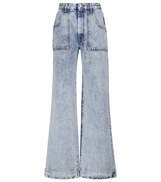 High-rise wide-leg jeans | Alessandra Rich