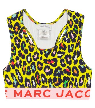 Leopard printed crop top | Marc Jacobs Kids