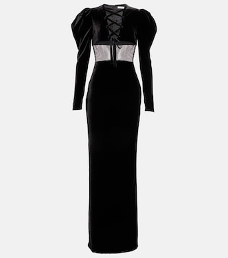 Maxikleid aus Samt | Alessandra Rich