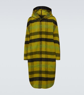 Checked wool coat | Rick Owens