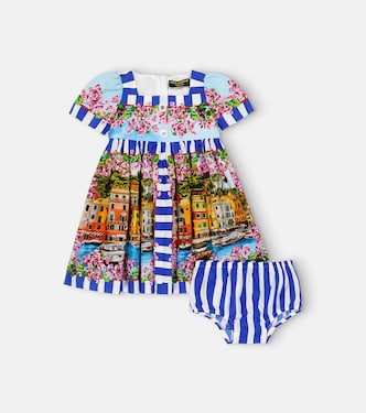 Baby Portofino dress and bloomers set | Dolce&Gabbana Kids