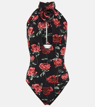 Floral cutout jersey bodysuit | Magda Butrym