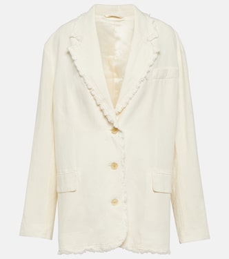 Cotton and linen blazer | Acne Studios