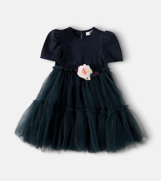 Embellished tulle dress | Monnalisa