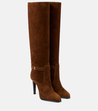 Diane 100 suede knee-high boots  | Saint Laurent