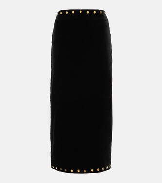 Evn velvet midi skirt | Dodo Bar Or