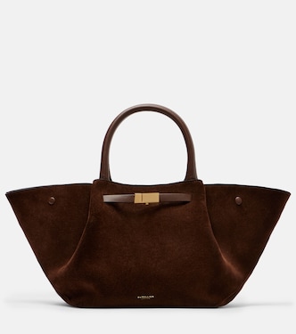 New York Midi suede tote bag | DeMellier