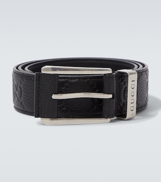 GG debossed leather belt | Gucci