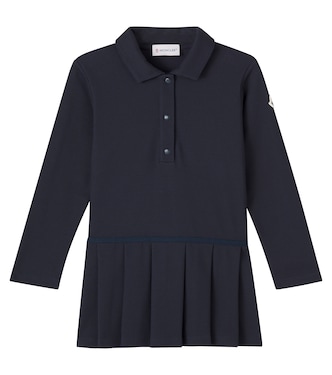 Cotton-blend piqué polo dress | Moncler Enfant
