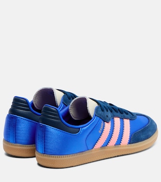 Samba OG suede-trimmed sneakers in blue - Adidas | Mytheresa Samba OG suede-trimmed sneakers in blue - Adidas | Mytheresa