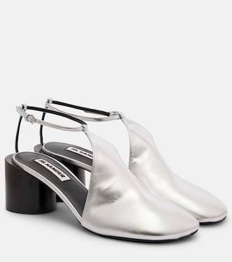 Pumps aus Metallic-Leder | Jil Sander