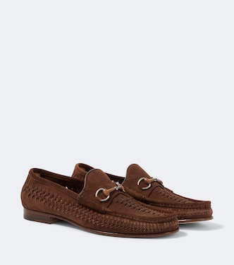 Loafers Bamboo Horsebit aus Veloursleder | Gucci