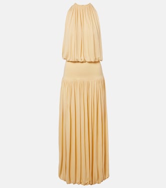 Gathered jersey maxi dress | Toteme