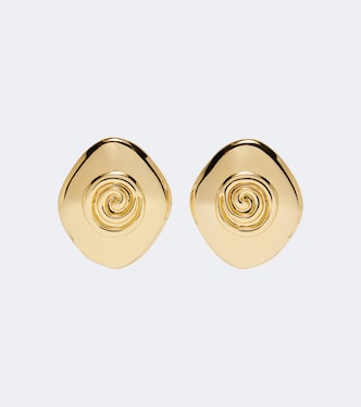 Koru 14kt gold-plated stud earrings | Déhanche