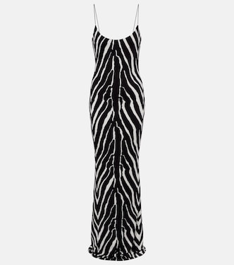 Zebra-print jersey gown | The New Arrivals Ilkyaz Ozel