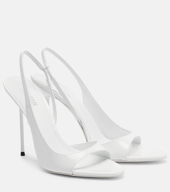 Lidia patent leather slingback sandals | Paris Texas