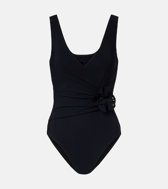Rosetta floral-appliqué swimsuit  | Karla Colletto